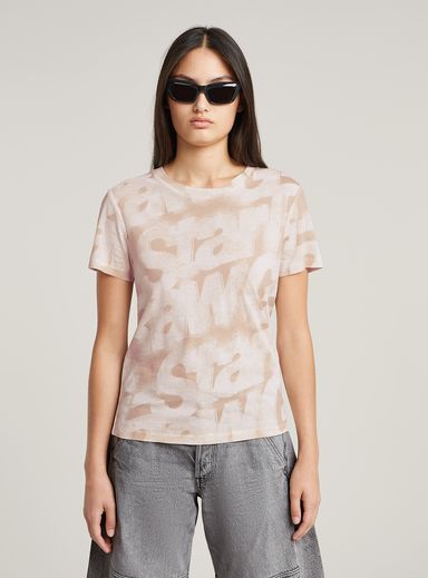 Sprayed Letters T-Shirt